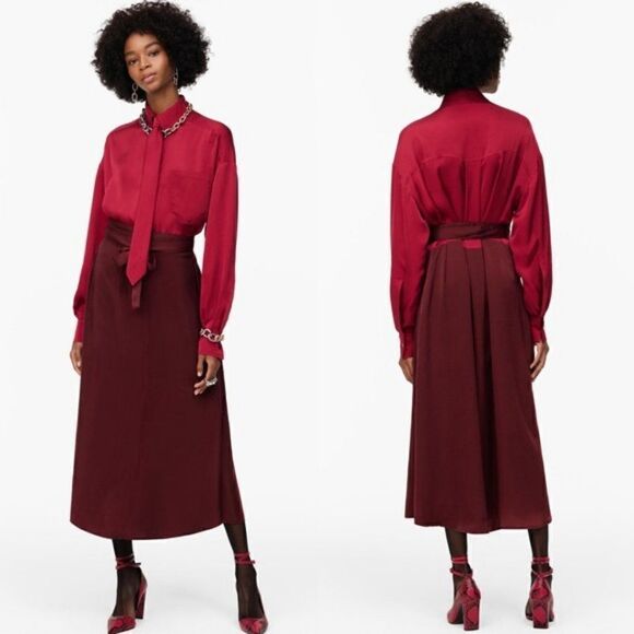 Zara Dresses & Skirts - NWT ZARA Limited Edition Satin Shirt Dress